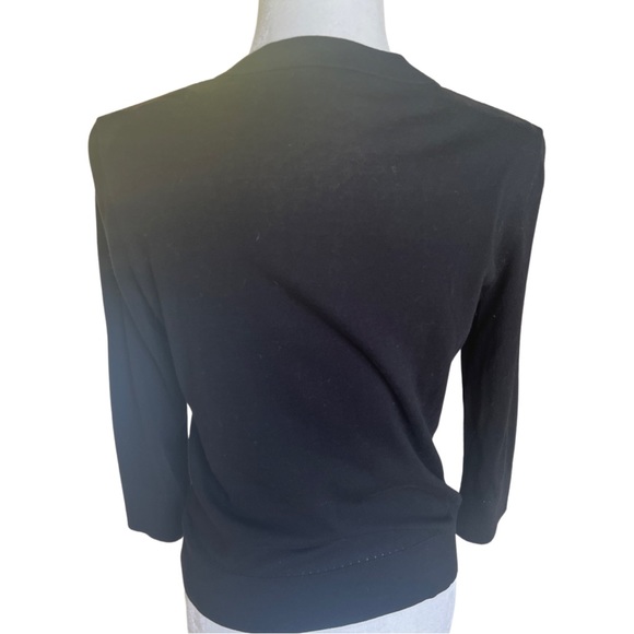 Kate Spade Three Quarter Black Diamond and Pearl Sweater. Never worn! Size M. - Picture 3 of 5